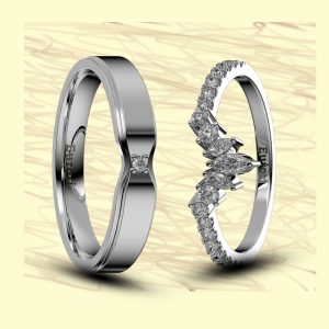 Alternative view of Nhẫn đôi Echo Love